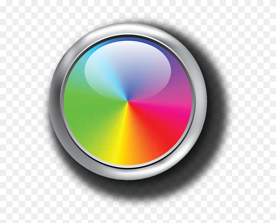 Rainbow Button Clipart