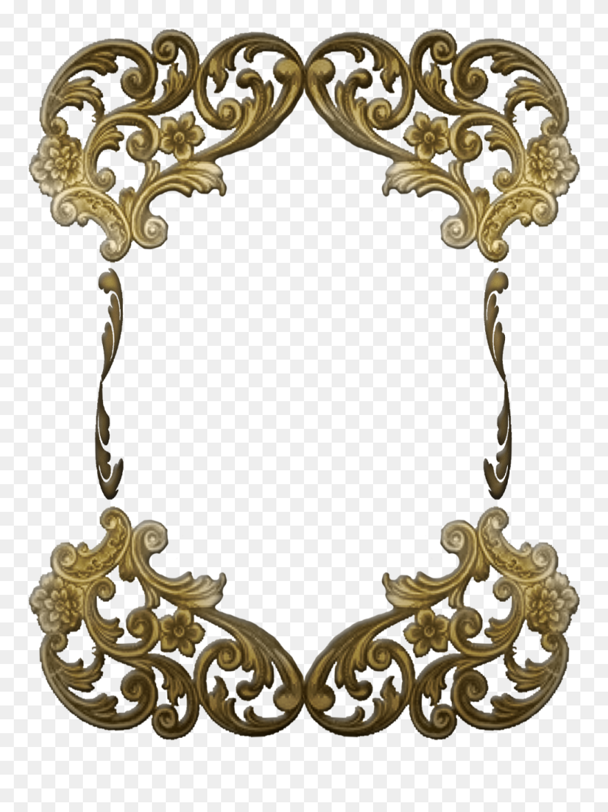 Snowflake Picture Frame Clipart With Hole In Middle - Transparent Background Victorian Frame Png