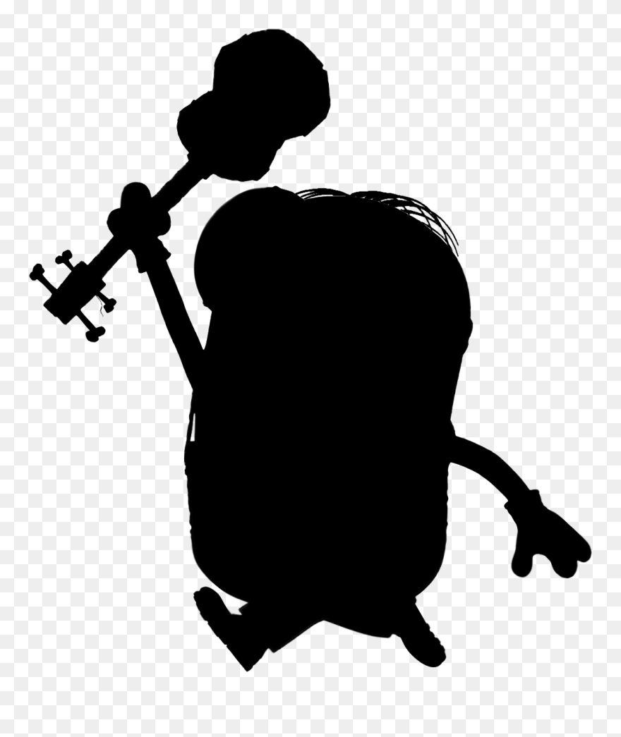 Minions Human Behavior Clip Art Silhouette - Minion Silhouette Transparent - Png Download