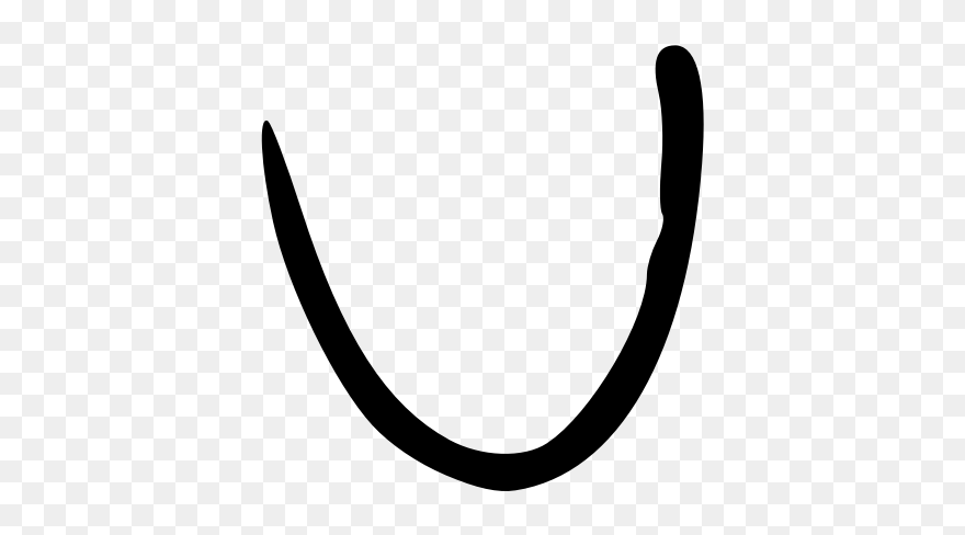 Letter V Or U Clipart