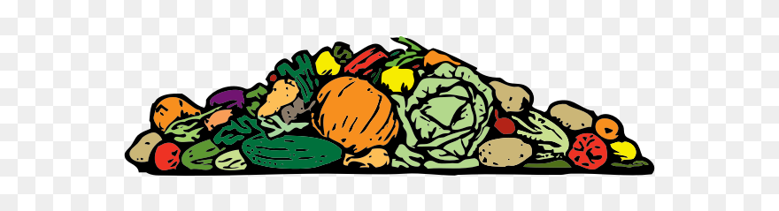 A Pile Of Vegetables - Transparent Vegetables Cartoon Png Clipart