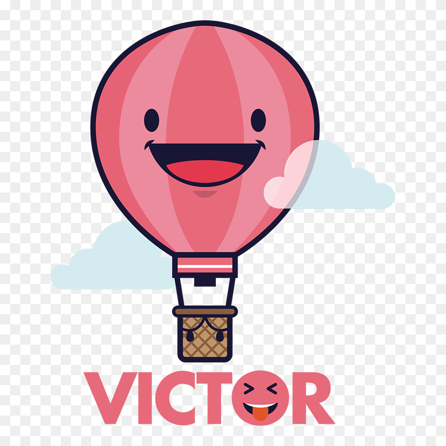 Air Balloon Customisable Sticker - Hot Air Balloon Clipart