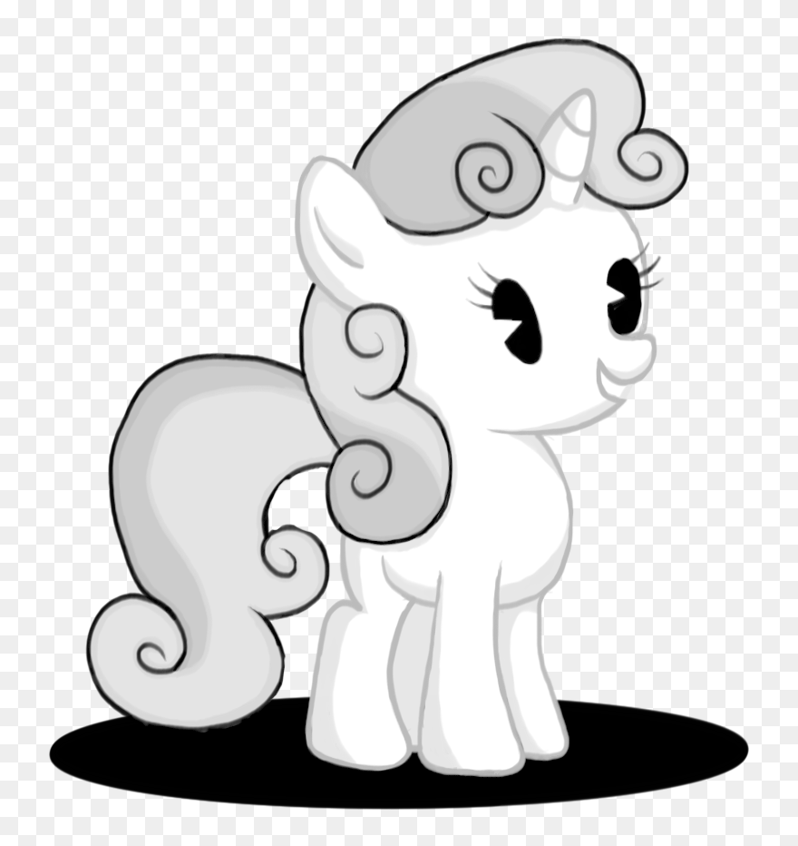 Drawing Friendship Black And White - My Little Pony: Friendship Is Magic Clipart
