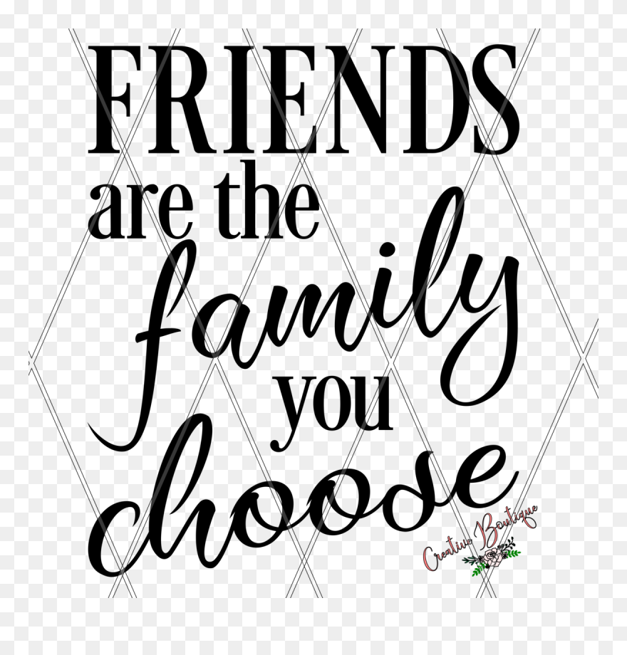 Transparent Black Family And Friends Clipart - Calligraphy - Png Download
