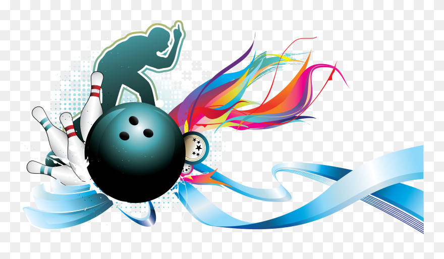 Ten Pin Bowling - Transparent Background Bowling Clipart - Png Download