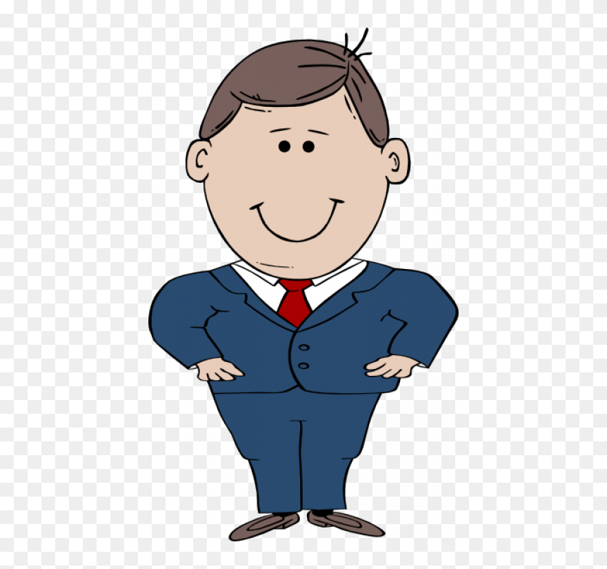 Man In Suit Standing Clipart Picture Royalty Free Free - Short Man Clipart - Png Download