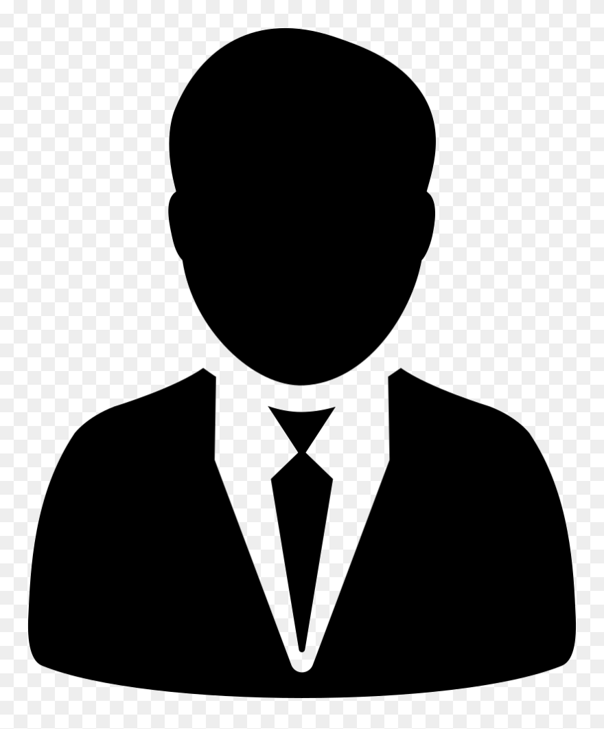 Man In Suit And Tie Svg Png Icon Free Download - Customer Image Black And White Clipart