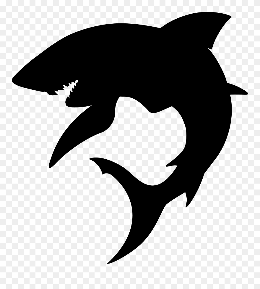 Shark Fin Soup Silhouette Hammerhead Shark Great Hammerhead - Great White Shark Silhouette Clipart