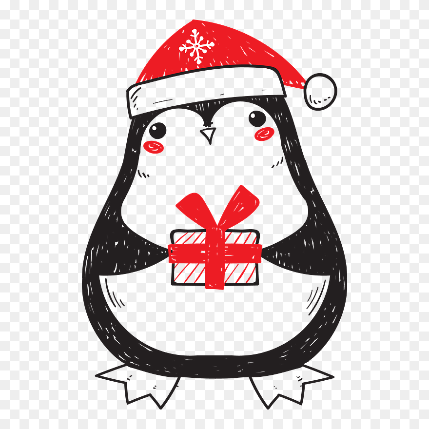 Christmas Penguin Clipart - Днем Ангела Оксана Українською - Png Download