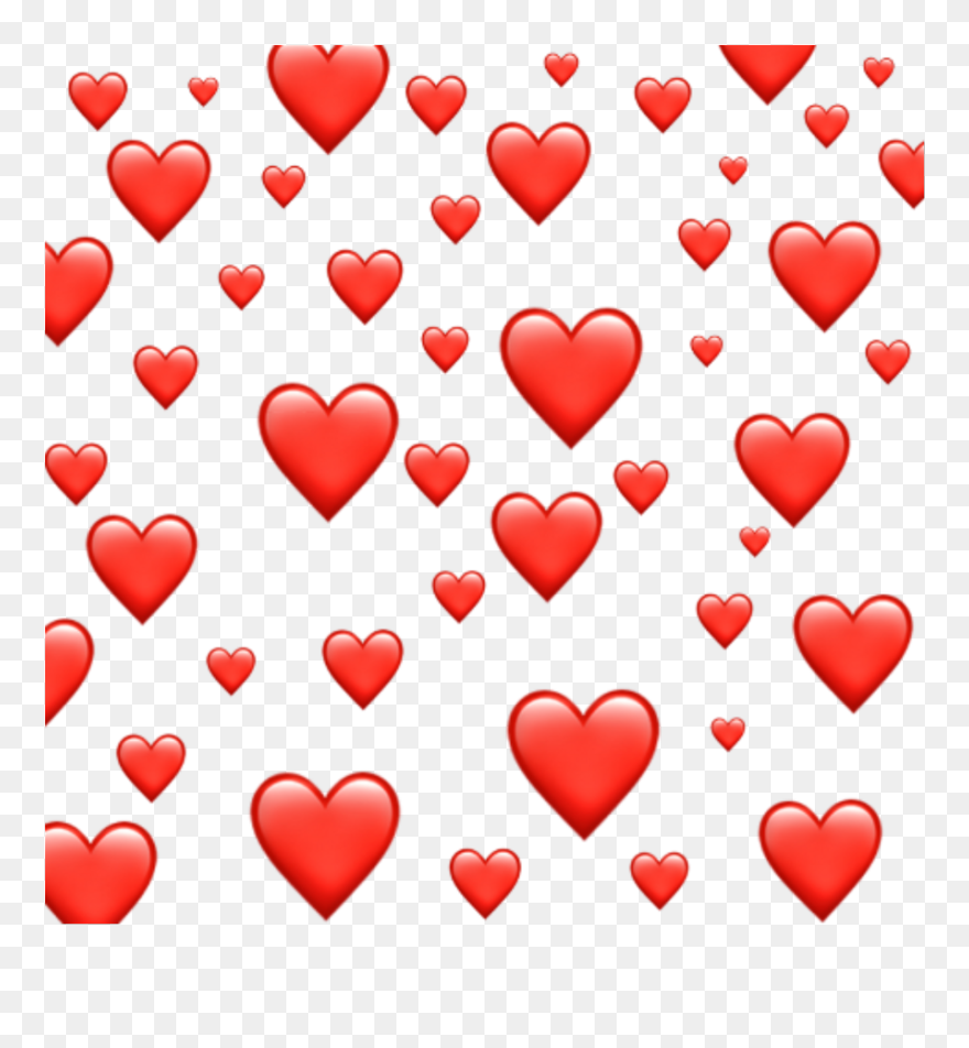 #emoji #red #heart #hearts #redheart #redhearts #tumblr - Blue And Purple Hearts Clipart