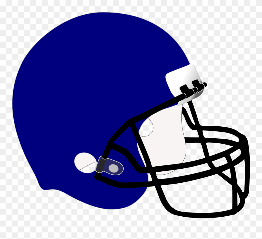 Blue Football Helmet Clipart - Png Download