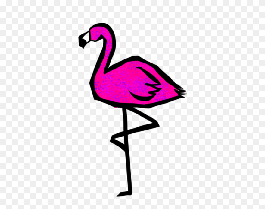 #art #original #flamingo #animal #bird #pink #purple - Greater Flamingo Clipart