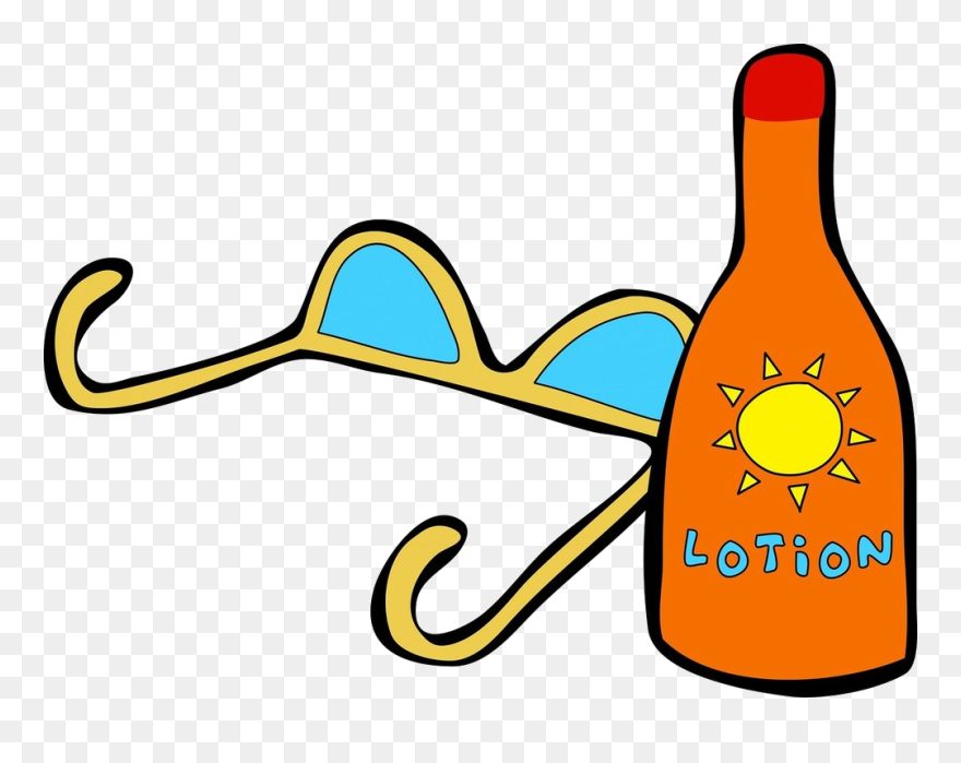 Sunandlotion - Tanning Lotion Clipart - Png Download