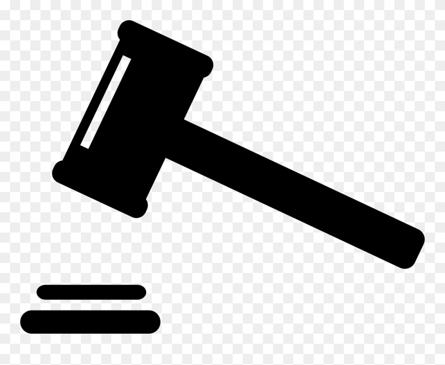 Transparent Auction Gavel Png - Hammer Png Icon Clipart