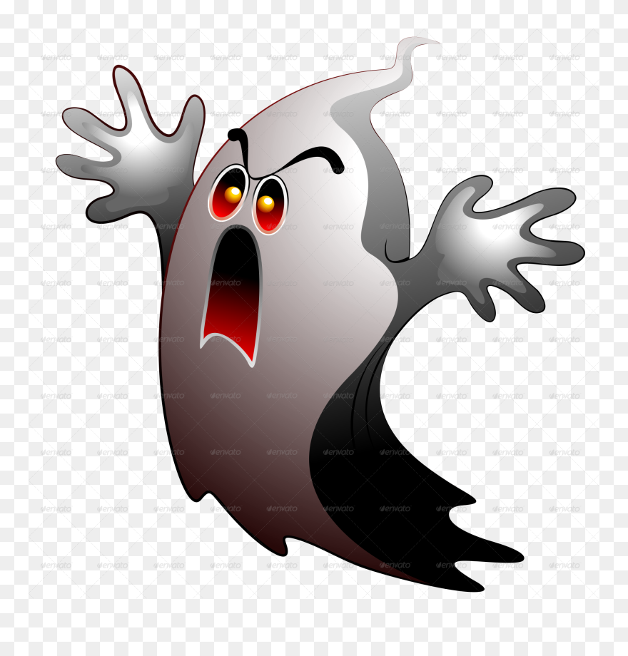 Ghost, Halloween Party Stickers Poster Frame Bluedarkat - Halloween Png Personagens Fantasma Clipart