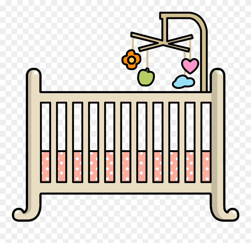Baby Bed Clipart - Crib Clipart - Png Download