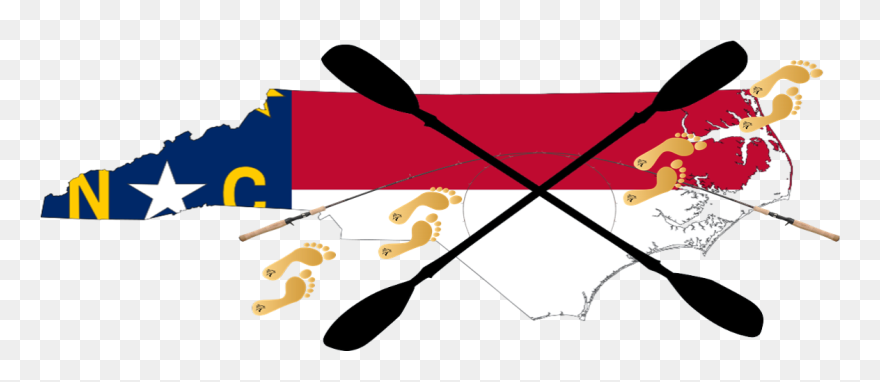 North Carolina Silhouette With Flag Clipart