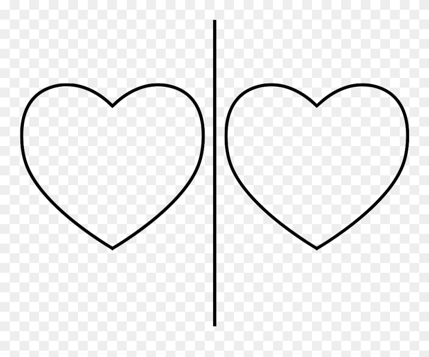 Digital Jim Dine Valentine Template - Heart Clipart