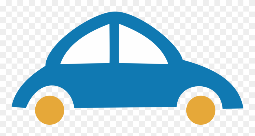 Small Car Blue Color Clipart - Png Download