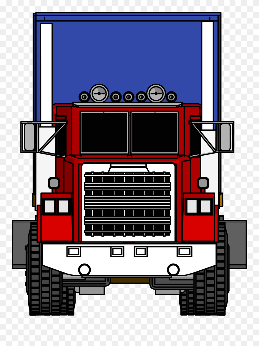 Industrial Truck Big Truck Clipart Png Image Front - Truck Front View Clipart Transparent Png