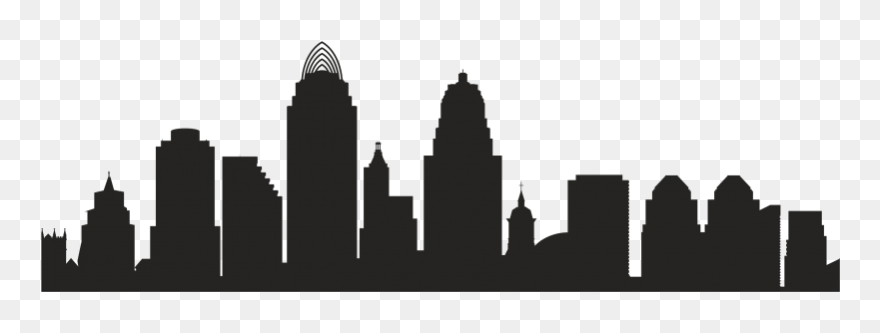 Cincinnati Skyline Silhouette Royalty-free - Cincinnati Skyline Vector Clipart