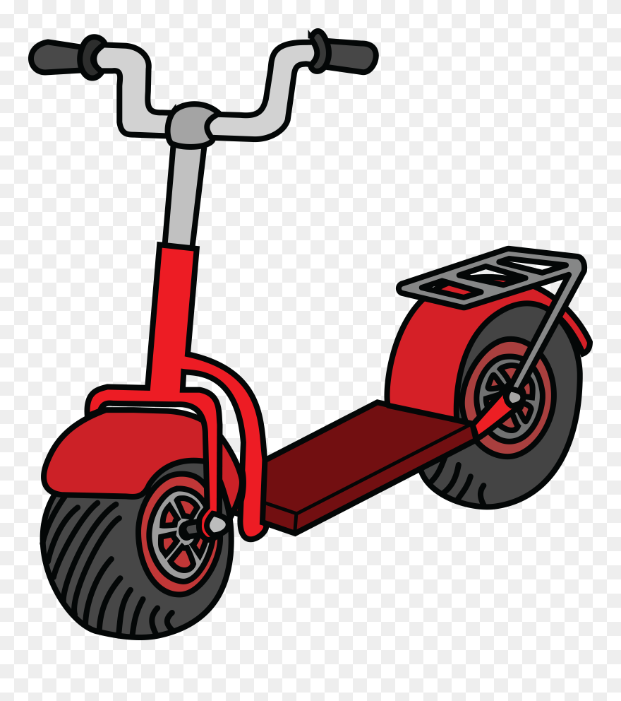 Free Clipart Of A Scooter - Scooter Clipart - Png Download