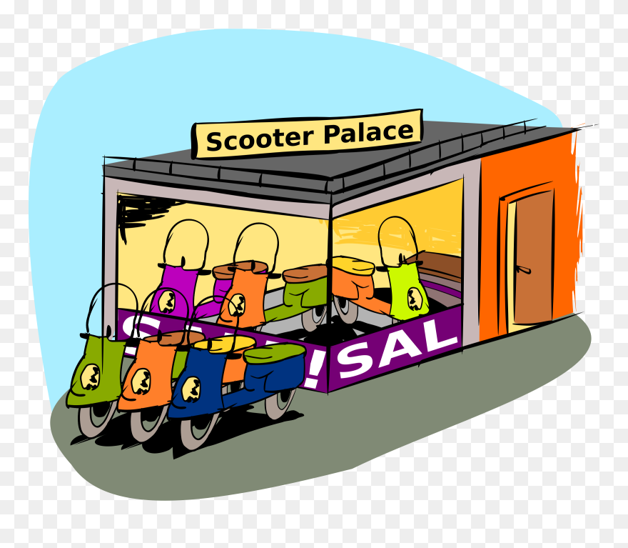 Trading Scooters Clip Arts - Vector Graphics - Png Download