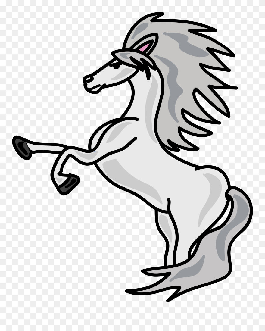 Horse Head Png Download - Blue Unicorn Clip Art Transparent Png