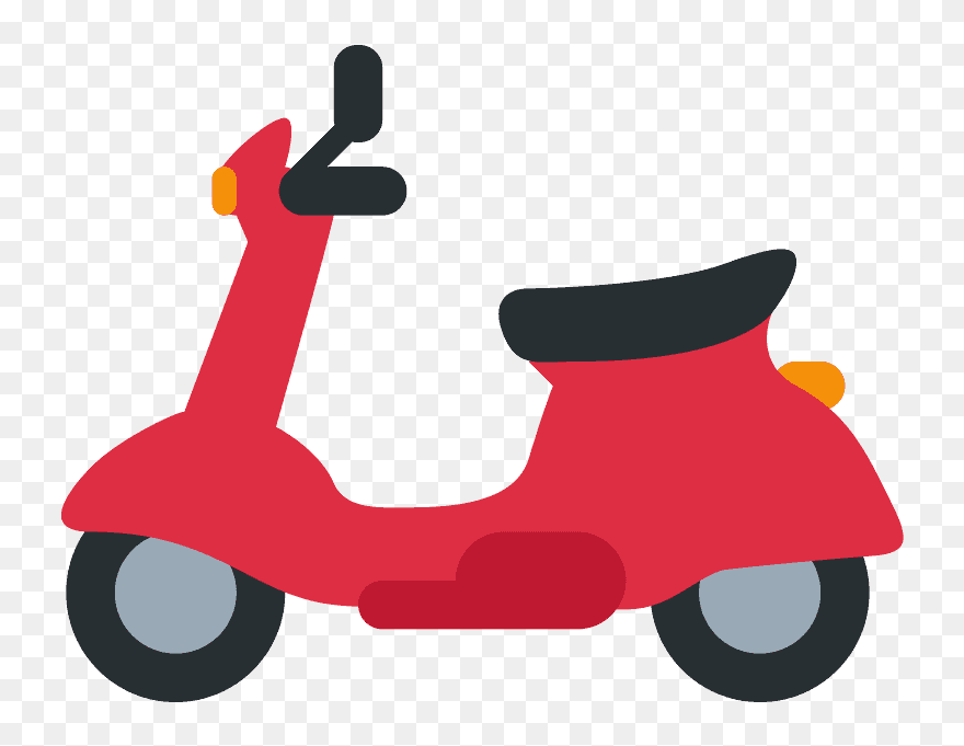 Motor Scooter Emoji Clipart - Png Download
