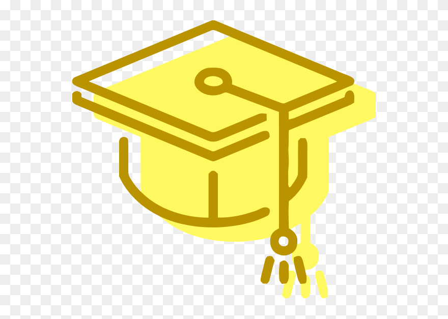 Graduation Hat Png Yellow Clipart