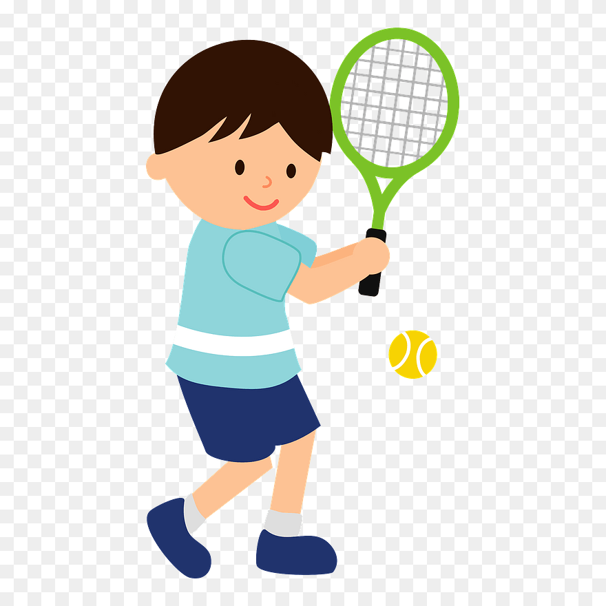 Tennis Sports Boy Clipart - Sport Clipart Tennis - Png Download