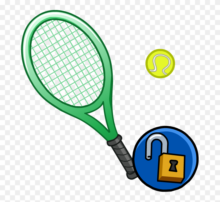 Club Penguin Wiki - Tennis Racquet Png Clipart