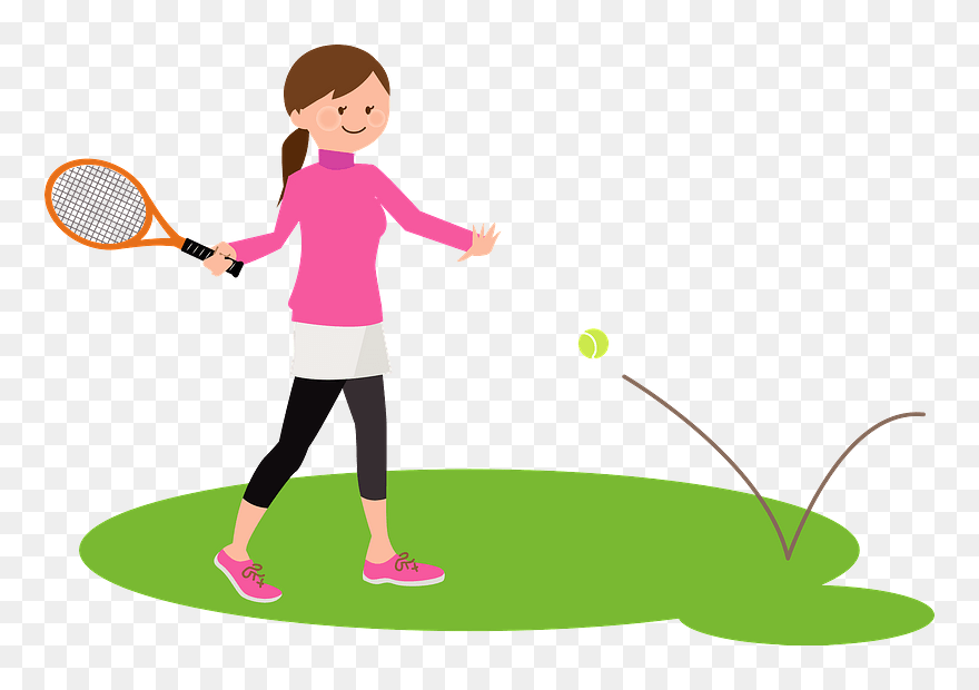 Tennis Sports Clipart - フリー テニス イラスト 無料 - Png Download