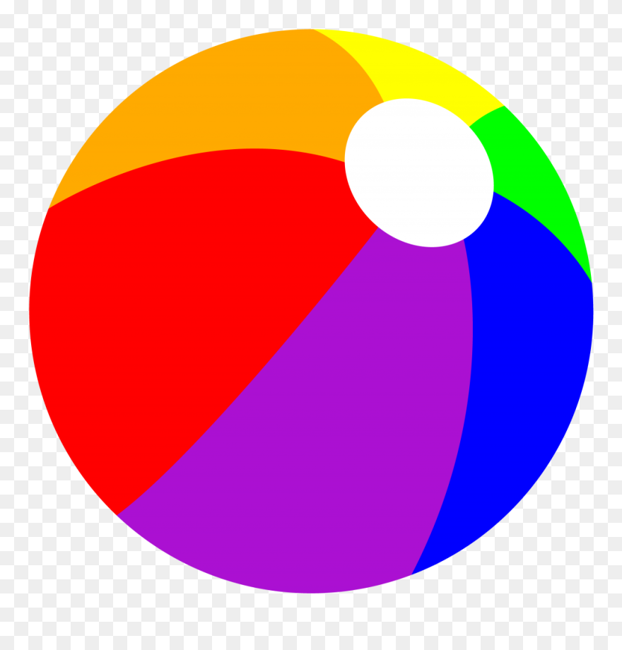 Clip Art For Summer Clip Art - Free Clip Art Beach Ball - Png Download