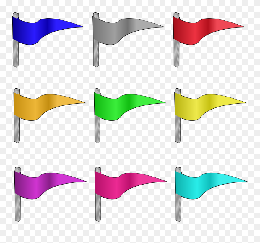 Different Colored Flags Svg Clip Arts - Flag In Different Colors - Png Download