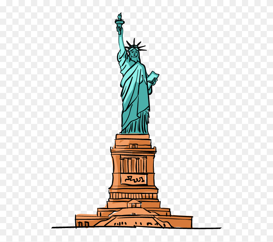 Statue Of Liberty Cartoon Download - Statue Of Liberty Clipart