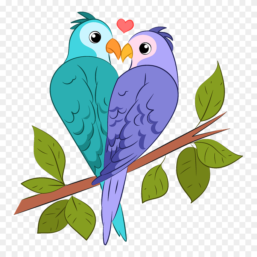Love Birds Clipart - Lovebird - Png Download