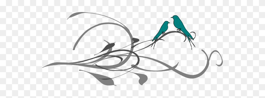 Love Birds On A Branch Svg Clip Arts - Loving Png Images With Transparent Background