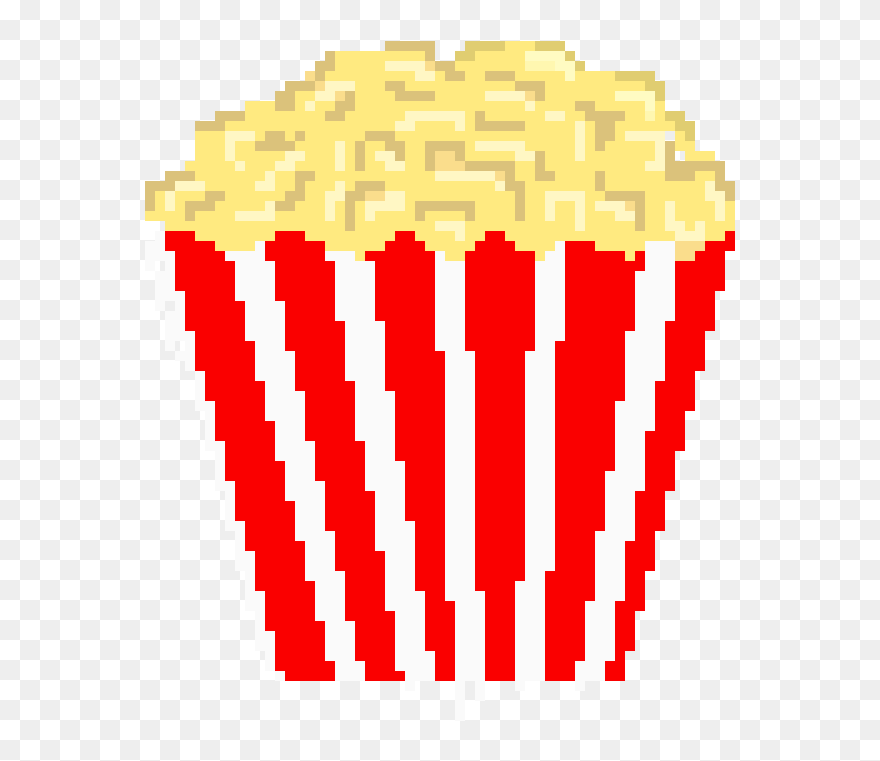 Popcorn Pixel Art Minecraft Clipart