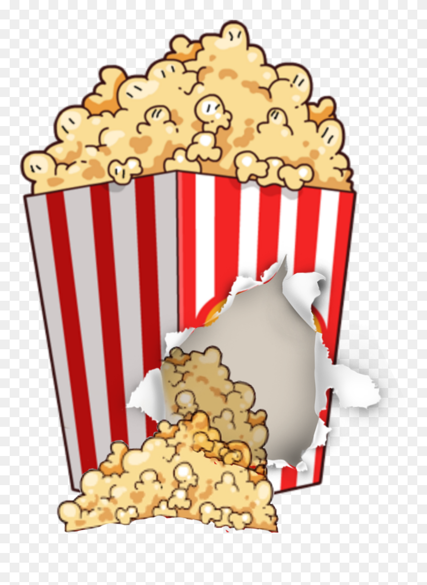 #beyremhlely #popcorns #popcorn - Transparent Background Popcorn Clipart - Png Download