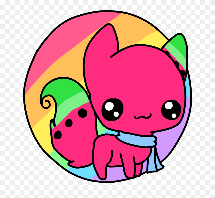 Watermelon Clipart Circle - Kawaii Watermelon Kitty - Png Download