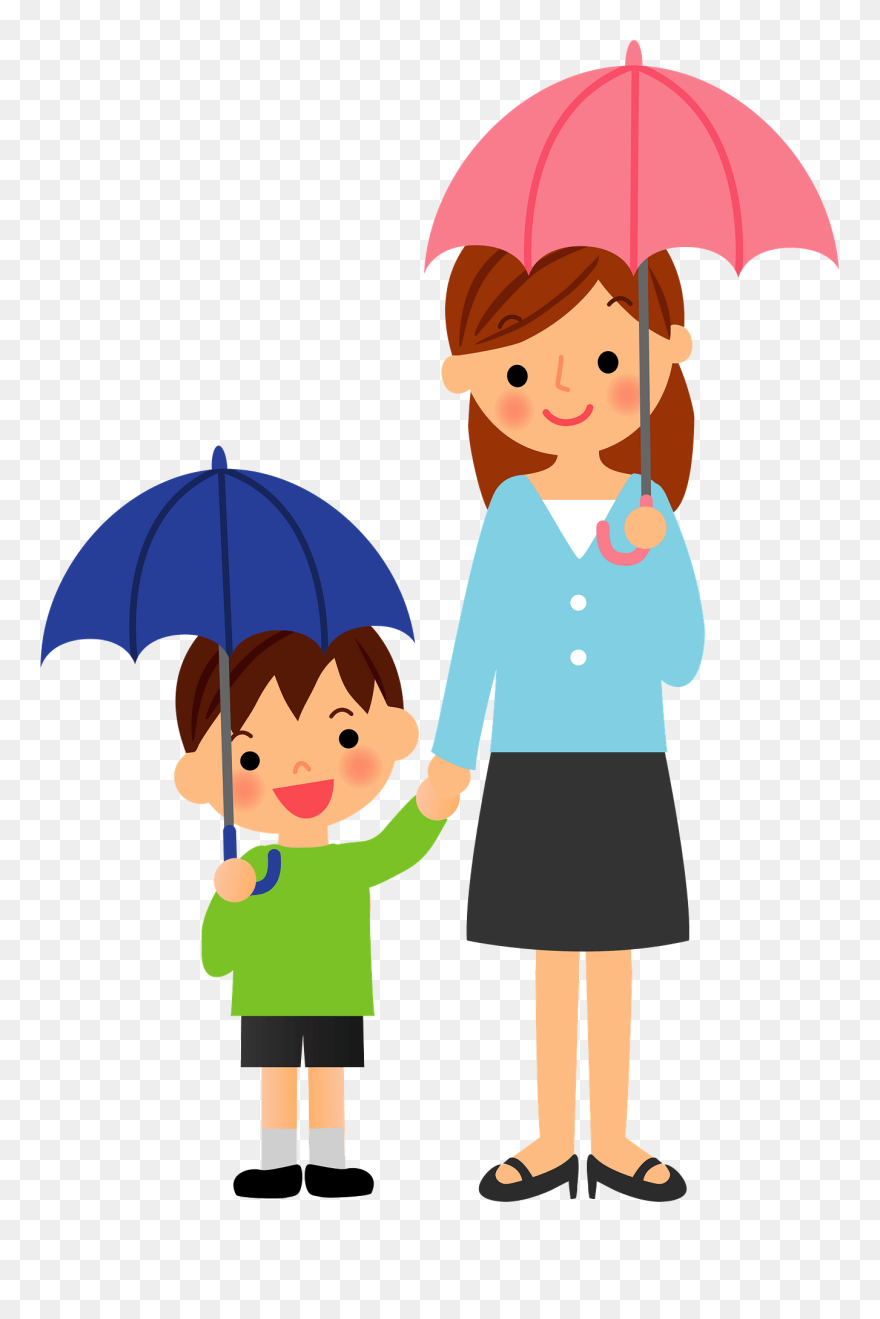 People With Umbrella Clipart - Png Download