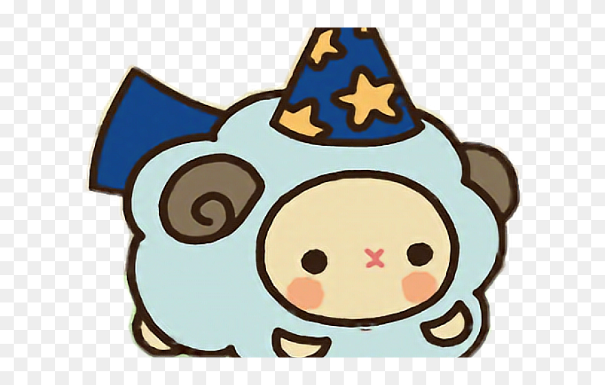 Transparent Wizard Hat Clipart - Cute Kawaii Adorable Animal Cartoon - Png Download