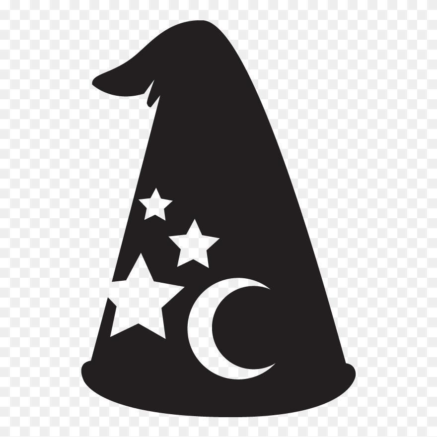 Transparent Wearing Many Hats Clipart - Wizard Hat Icon - Png Download