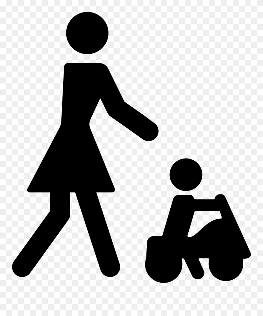 Baby Playing On A Toy Car With His Mother - Baby Playing Icon Clipart