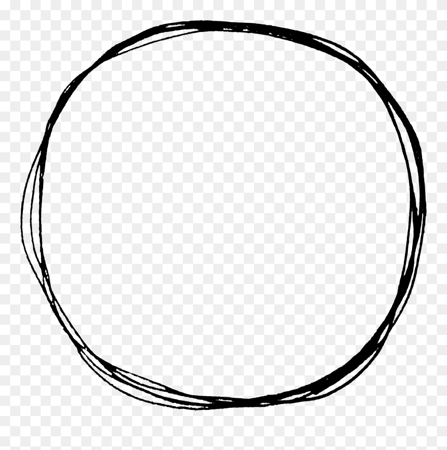 Scribble Png Transparent - Circle Handwritten Png Clipart