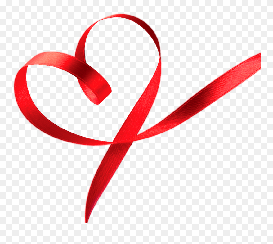 Heart Ribbon Clipart - Heart Ribbon Png Transparent Png