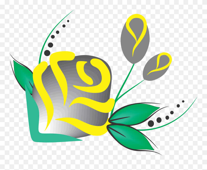 Desenho Verde E Amarelo Clipart