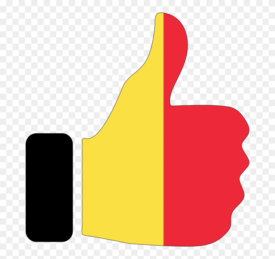 Angle,thumb,yellow - Belgium Clip Art - Png Download