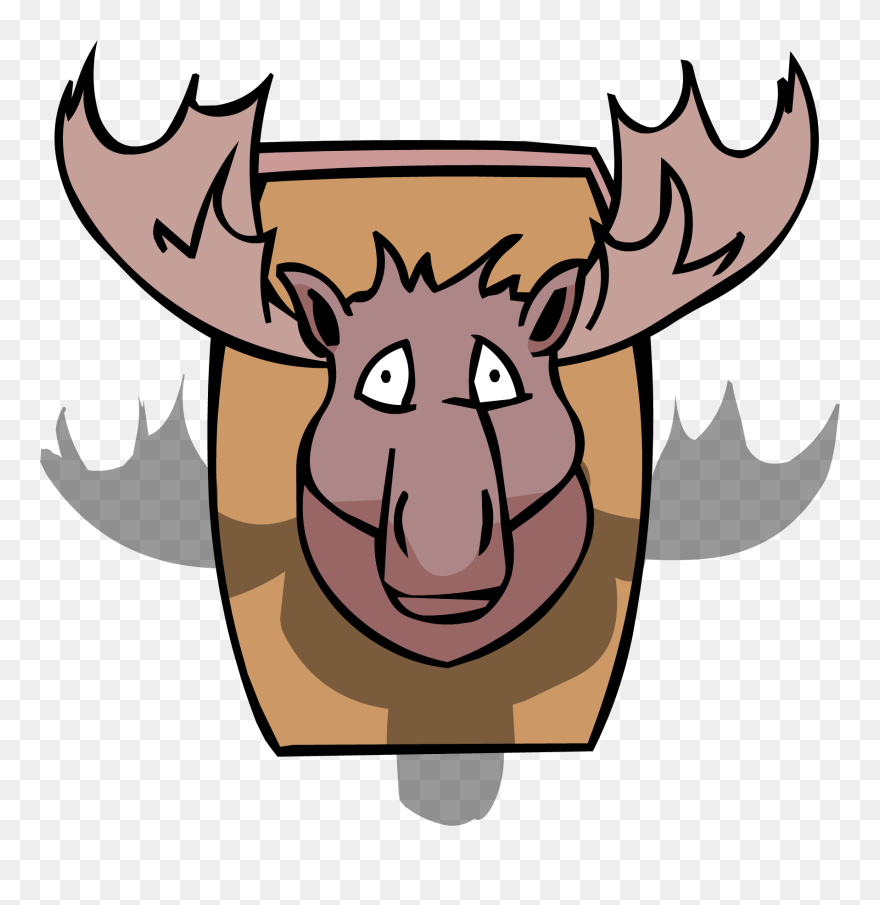 Moose Clipart Superhero - Club Penguin Moose - Png Download